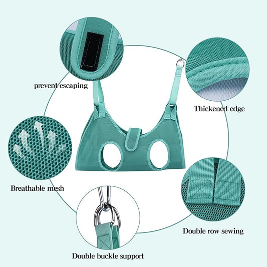 Bitbat Dog Grooming Hammock for Small Dogs and Cats, Pet Nail Sling Harness Hammock for Dog Nail Clippers Grooming, Hanging Support Holder for Dogs, Small Pet Grooming Harness