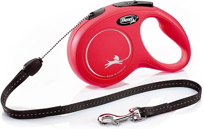 Flexi Roll-Leash New Classic S Rope 8 M Blue for Dogsup to Max. 12 kg