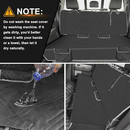 Dog Car Seat Cover Compatible with Toyota 4Runner 4 Door 2009-2024, Waterproof Pet Bench Seat Cover for Back Seat, 600D Heavy Duty Scratch Proof Nonslip Truck Seat Covers for Dogs