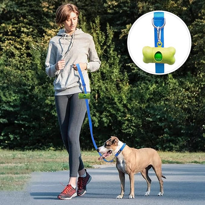 azuza 3 Pack Nylon Dog Leashes,Strong & Durable Basic Style Leash with Easy to Use Collar Hook,Available in Multiple Lengths for Medium Dogs, Royal Blue/Blue/Green