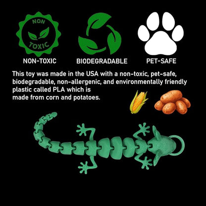 Pineapple Lizard Cat Toy Wand Attachment, Cat Wand Toy Refill, Interactive Cat Toys for Indoor Cats (Green)