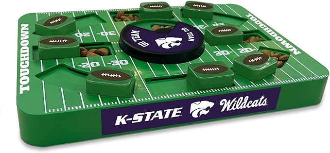 Pets First NCAA Kansas State Large Puzzle Toy, Dog Puzzle Treat Toy, New Large Size, Interactive Dog Treat Toy, Dog Slow Feeding Toy