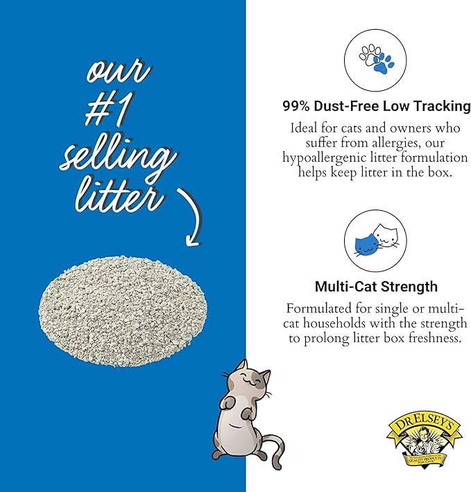 Dr. Elsey's Ultra Unscented Clumping Clay Cat Litter 18 lb Bag