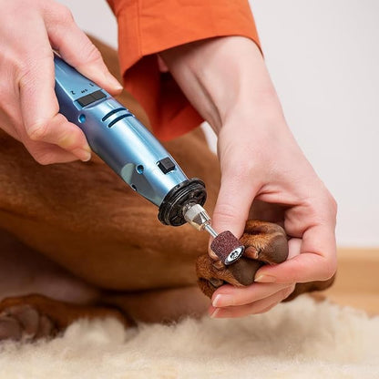 42 Pcs Pet Nail Grinder Replacement Kit with Grit Nail Smoother Sanding Drum Set Claw Grooming Supplies for Dog Claw Care