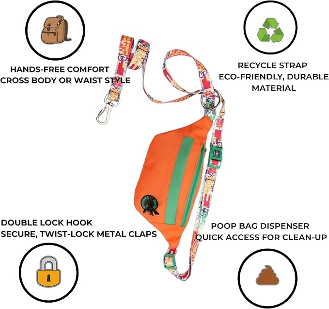 Pawlook Hands-Free Dog Walking Belt Bag
