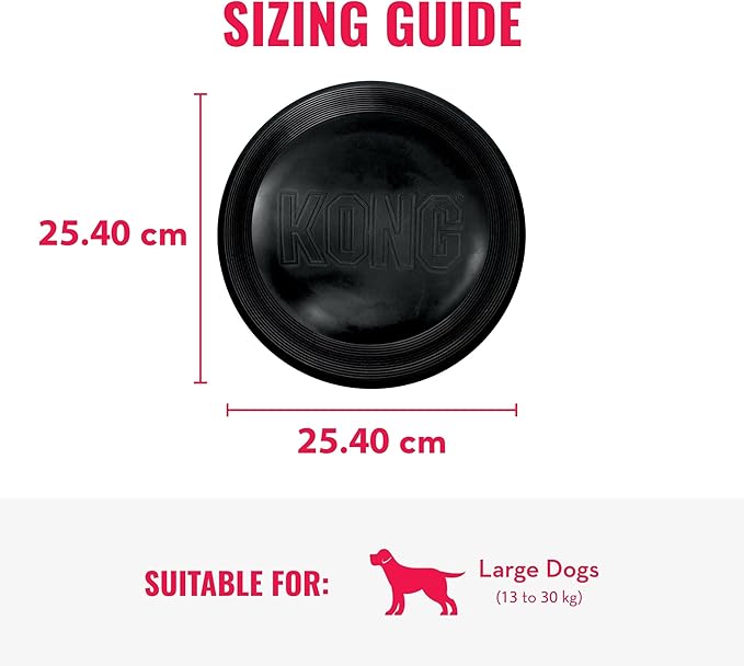 KONG Extreme Flyer - Dog Toy Supports Healthy Exercise - Soft Disc for Dogs - Toy for Fetch & Retrieve - Durable Flying Disc Dog Toy with Rebound - for Large Dogs