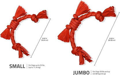 Playology Dog Toys | Puppy Toy Sensory Rope Tug of War Rope for Dogs and Puppies | Small Beef Scented Dog Toy - Easy to Clean and Made from Non Toxic Materials