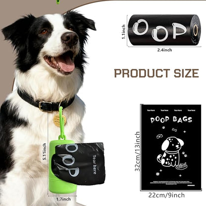 Scented Dog Poop Bags - 630 counts Black Pet Waste Bags with Dispensers, Extra Large 13x9 Inch Leak-Proof Fragrance Bags for Dogs Walking and Cat Litter