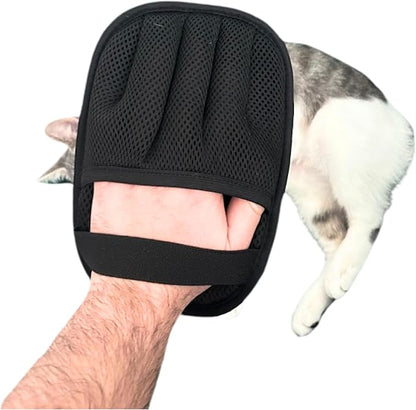 Pet Hair Remover Glove for Cats & Dogs - Electrostatic Pet Long/Short Fur Cleaning Mitt - Use on Carpet, Furniture, Clothes - Roller & Tape Alternative - Reusable & Washable