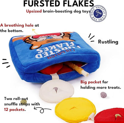 CHEWFFON Interactive Dog Toys, Enrichment Snuffle Crinkle Treat Puzzle Toys for Boredom and Mental Stimulating, Nose Work Cereals Dog Toy for Small, Medium and Large Dogs