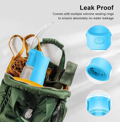 Portable Dog Small Animals Water Bottle for Walking 19 OZ or 12 OZ Pet Water Bottles for Puppy Medium Large Dogs Little Animals Water Dispenser Dog Small Animals Water Bowl