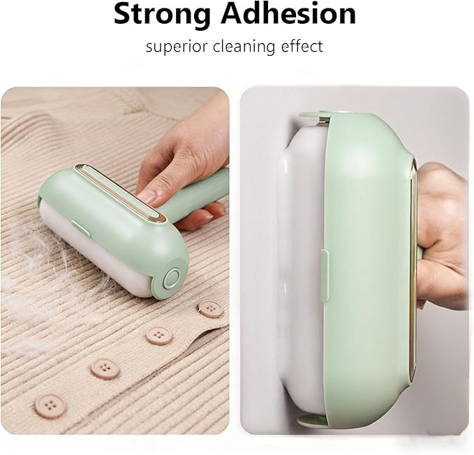 Reusable Lint Roller - Washable Pet Hair Remover that Never Needs Sticky Sheets, Powerful Gel Brush for Dog & Cat Hair on Furniture, Couch, Carpet, Bedding, and Car Upholstery