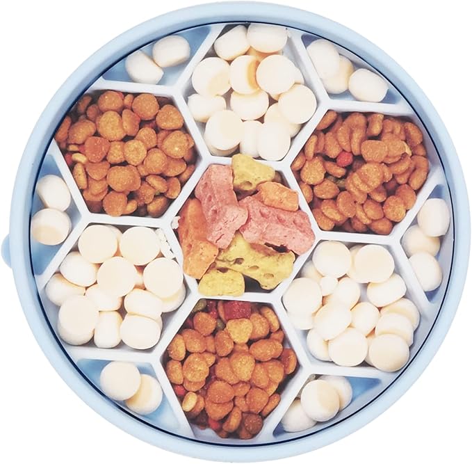 Mr. Peanut's Interactive Slow Feed Dog Bowl, Fun Healthy Bloat Stop Feeder (Small)