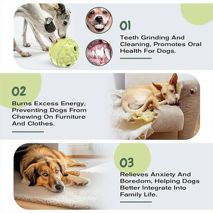 KADTC Extra-Large Size Durable Dog Giggle Ball U.S. Patent & Brand & Design for Large Aggressive Chewers Breed Dogs Wobble Giggling Toy Interactive Play for Indoor Outdoor