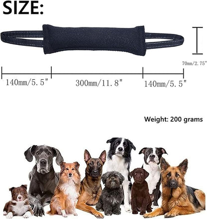 Clysrou Dog Tug Toy Tough Jute Bite Pillow Lasting Training Equipment Puppy to Large Dogs Interactive