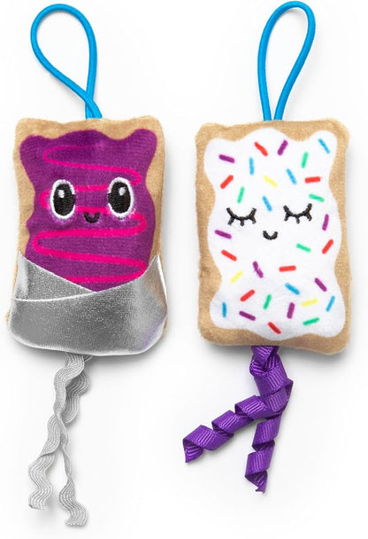Quirky Kitty Flingin Purr Tarts Catnip Filled Interactive Cat Toys, Pack of 2