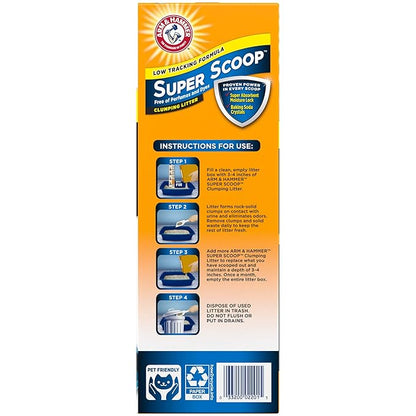 Arm & Hammer Super Scoop Litter, Unscented, 20 Lbs