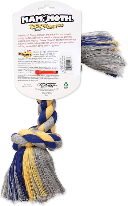 Mammoth Pet Products Flossy Chews Cottonblend Color Rope Bone, X-Large, 16-Inch, MultiColored (20008V)