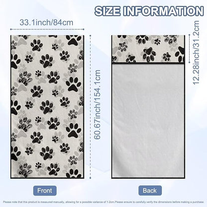 SEANATIVE Dogs Paw Car Towel Seat Covers Auto Seat Towel Protector - Sweat Absorber for Family Road Trips Sports Swimming Hiking, Automotive Seat Protector Car Interior Accessories