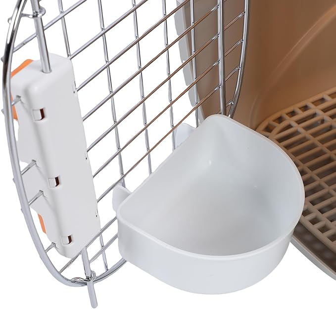 Hard Shell Plastic Pet Airline Crate, Travel Carrier for Cats and Dogs, Backpack Design Carrier with Secure Space, Meets Airline Regulations, Ideal for Outdoors Trip