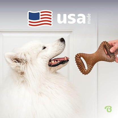Benebone Dental Durable Dog Chew Toy for Aggressive Chewers, Real Chicken, Made in USA, Small