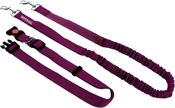 Regatta Hands Free Jogging Dog Leash (One Size) (Black)