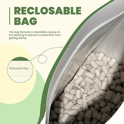 Enhanced Cat Litter Pellets, Generic Litter Refills Exclusively for Shifting Litter Box Systems, Dehydrating Pellets, Zeolite, Long-Lasting Odor Control (Enhanced Cat Litter Pellets, 14LBS)