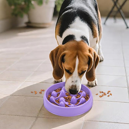 Slow Feeder Dog Bowls, Maze Dog Bowl Slow Feeder for Healthy Eating, Non-Slip Dog Food Bowl, Food-Grade Puppy Bowl, Slow Feeder Cat Bowl & Cat Food Bowl, Puzzle Dog Bowls for Small & Medium Pets
