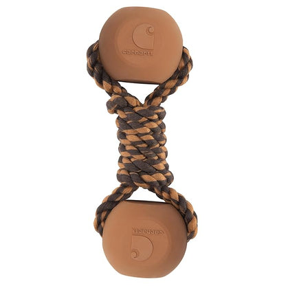 Carhartt Pet Training Tools, Rugged Dog Tool for Tug and Fetch, Rope Bone (Carhartt Brown)