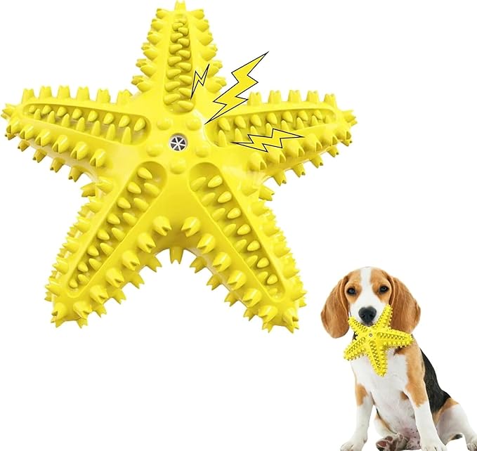 Pupix Chew Toy for Dog Aggressive Chewers Toothbrush Stick Pets Interactive Toys Tough Puppy Chew Treats for Small Medium Dogs Toy to Keep Them Busy, Yellow