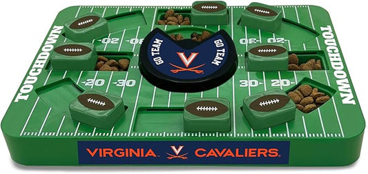 Pets First NCAA Virginia Large Puzzle Toy, Interactive Treat Dispenser, Slow Feeding Toy for Dogs, New Large Size