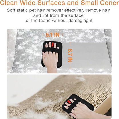 TroisAmis Pet Hair Removal Glove for Dogs & Cats, Electrostatic Gloves Pet Hair Removal Tool Mitt，Dog&Cat Hair Remover for Furniture Couch, Carpet, Clothing and Bedding，Reusable Pet Hair Remover Tool