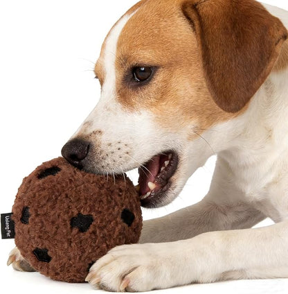 Dog Chocolate Cookies Toys, Plush Chew Squeaky Toy for Small & Medium Dogs, Funny Dogs Gifts Dog Party Toys