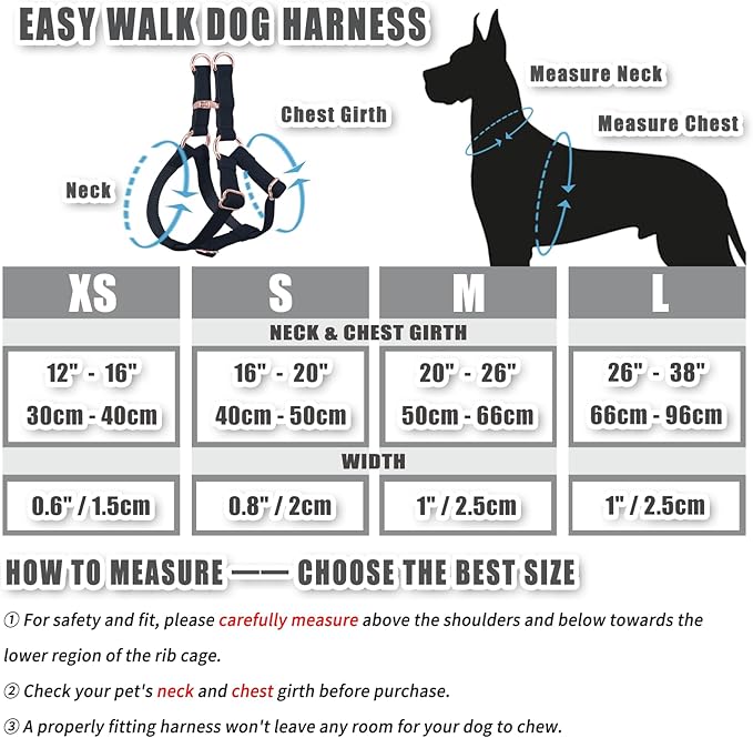 Soft Leather No Pull Dog Harness - Adjustable Step in Dog Harness with Rose Gold Heavy Duty Metal Buckle, Freedom Nylon Dog Halter Vests for Small Medium Large Dogs Easy Walking Training (Black,S)