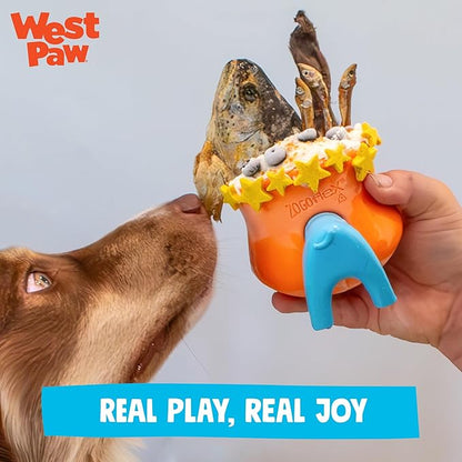 WEST PAW Toppl Stopper Insert Accessory for Toppl Dog Treat Toy – Keeps Toy Steady and Upright for Filling and Freezing, Mess-Free Treat Prep, Dishwasher Safe, Made in USA - Tangerine