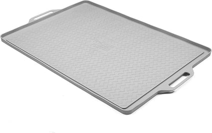 Tuff Pupper 28x20 Large Dog Feeding Mat for Food and Water | Dog Food Mats for Floors | Waterproof Dogs Water Bowl Mats | Dogs Placemats Pet Food-Mat | Silicone Feeding Mat for Cats and Cat Bowls