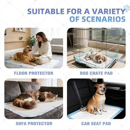 Pee Pads for Dogs Extra Large 30"x36", 100 Count Puppy Pads XXL, Potty Pads for Dogs, Super Absorbent & Leak-Proof, Disposable Training Pads for Puppies, Doggie Pads, Blue
