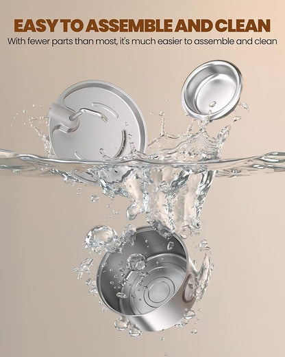 Cat Water Fountain,108oz/3.2L Stainless Steel Cat Fountain and Removable Water Bowl,Pet Fountain with Water Level Window,Quiet Pump,Multi-Filter, Water Tap, Provides Flowing,for Dog Cats