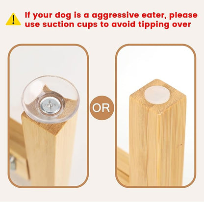 Elevated Dog Bowl Stand,Adjustable Dog Food Stand for 7”-10” Bowls,Single Dog Bowl Holder 10” Tall for Medium Dogs