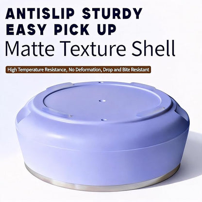 Purple Dog Bowl,32oz,Dog Bowls Stainless Steel,Dog Food Bowls for Medium Dogs,Dishwasher Safe