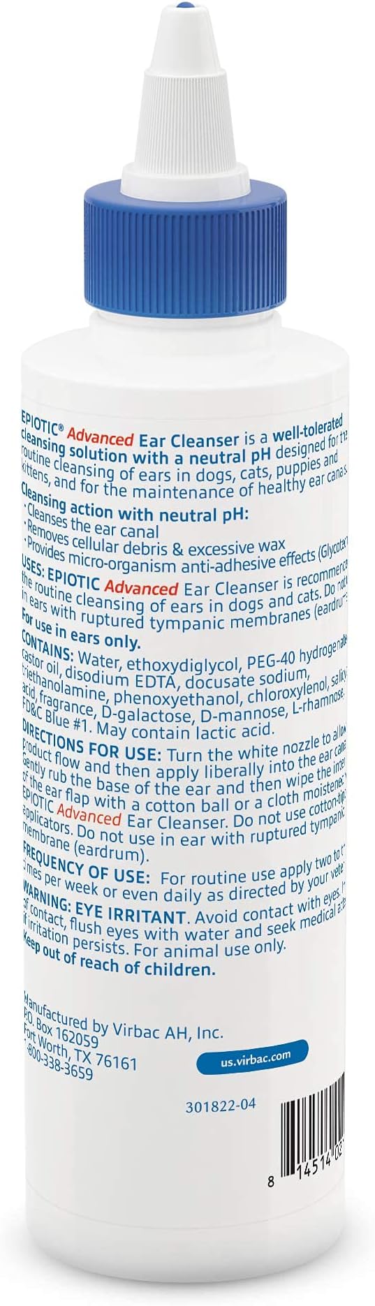 Virbac Epi-Otic Advanced Ear Cleaner, 8 oz
