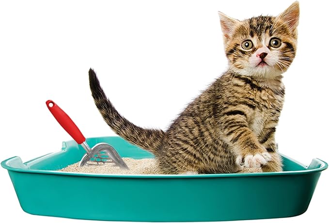 SunGrow Large Cat Litter Scoop, Life Transforming Cat Scooper, Reduces Hand Fatigue, Saves Clear Litter, Makes Scooping Faster and Easier