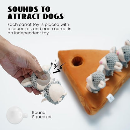 Nocciola Hide & Seek Interactive Dog Toys - Squeaky Toys for Small to Medium Dogs, Keeps Them Busy, Reduces Boredom