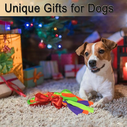 2 Pack Dog Fleece Rope Toy - Tug of War Rope,Interactive Dog Toys,Dog Flirt Pole Replacement Toys for Chase, Chew & Exercise & Training