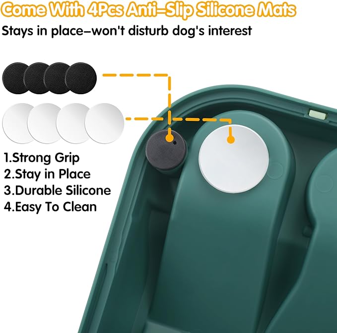 GJEASE Paw-Activated Rolling Interactive Dog Treat Puzzle Toys for IQ Training & Mental Stimulating,Fun Slow Feeder,2 Levels of Challenge