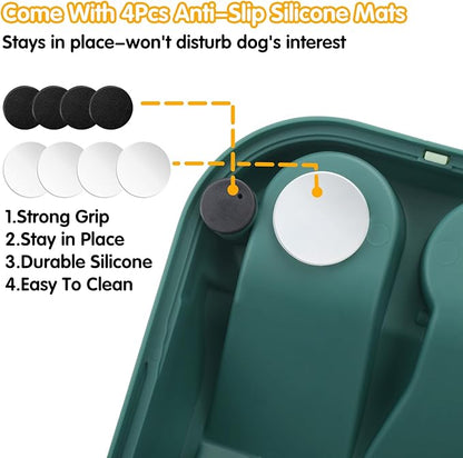GJEASE Paw-Activated Rolling Interactive Dog Treat Puzzle Toys for IQ Training & Mental Stimulating,Fun Slow Feeder,2 Levels of Challenge