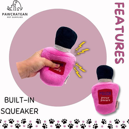 7" Squeaky Plush Toy for Puppies Small Dogs Self Etertainment Washable Soft Made [PET ONLY] (Beauty Style)