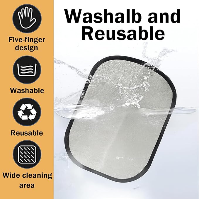 2Pcs Pet Hair Removal Glove with Electrostatic Technology, Pet Hair Gloves for Dogs and Cats, Washable Pet Hair Remover Tool for Sofas, Carpets, Car Seats and Bedding
