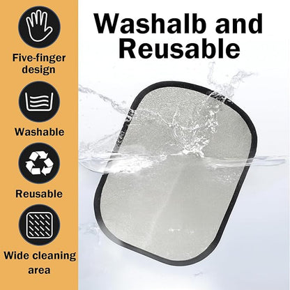 2Pcs Pet Hair Removal Glove with Electrostatic Technology, Pet Hair Gloves for Dogs and Cats, Washable Pet Hair Remover Tool for Sofas, Carpets, Car Seats and Bedding