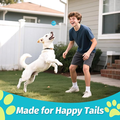 Prime Pets Squeaky Dog Tennis Balls 12 Pack, 2.5” Durable High-Bounce Tennis Balls for Dogs, Dog Ball for Fetch & Training, Outdoor Interactive Dog Toy Ball for Small and Medium Dogs